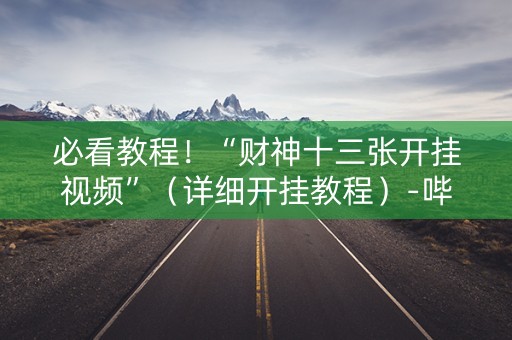 必看教程！“财神十三张开挂视频”（详细开挂教程）-哔哩哔哩