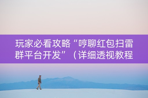 玩家必看攻略“哼聊红包扫雷群平台开发”（详细透视教程）-哔哩哔哩