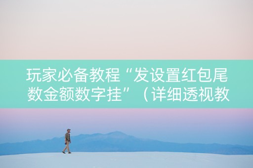 玩家必备教程“发设置红包尾 数金额数字挂”（详细透视教程）-哔哩哔哩