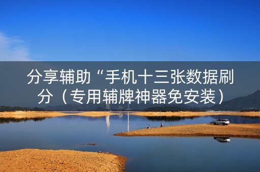 分享辅助“手机十三张数据刷分（专用辅牌神器免安装）