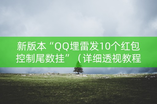 新版本“QQ埋雷发10个红包控制尾数挂”（详细透视教程）-哔哩哔哩