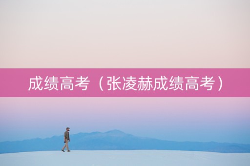 成绩高考（张凌赫成绩高考）