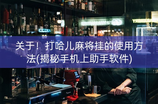 关于！打哈儿麻将挂的使用方法(揭秘手机上助手软件)