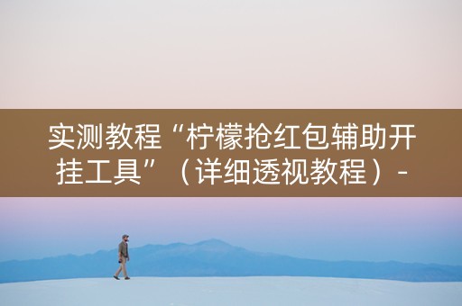 实测教程“柠檬抢红包辅助开挂工具”（详细透视教程）-哔哩哔哩