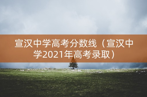 宣汉中学高考分数线（宣汉中学2021年高考录取）