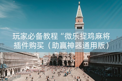 玩家必备教程“微乐捉鸡麻将插件购买（助赢神器通用版）