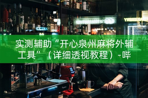 实测辅助“开心泉州麻将外辅工具”（详细透视教程）-哔哩哔哩
