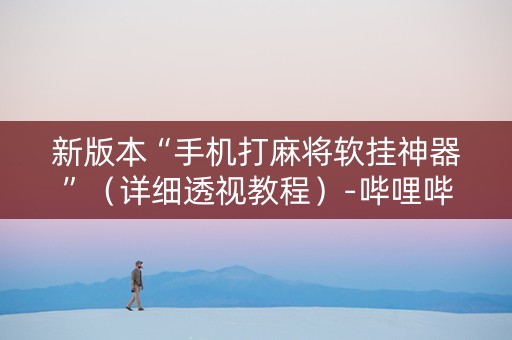 新版本“手机打麻将软挂神器”（详细透视教程）-哔哩哔哩