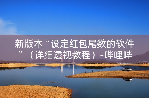 新版本“设定红包尾数的软件”（详细透视教程）-哔哩哔哩