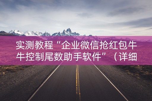实测教程“企业微信抢红包牛牛控制尾数助手软件”（详细透视教程）-哔哩哔哩