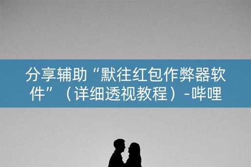 分享辅助“默往红包作弊器软件”（详细透视教程）-哔哩哔哩