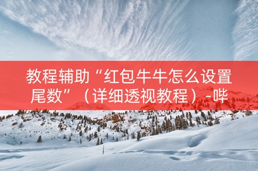 教程辅助“红包牛牛怎么设置尾数”（详细透视教程）-哔哩哔哩