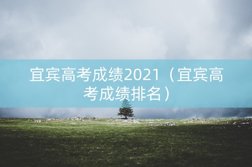 宜宾高考成绩2021（宜宾高考成绩排名）