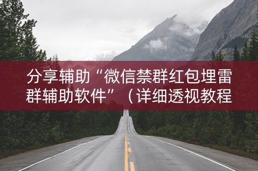 分享辅助“微信禁群红包埋雷群辅助软件”（详细透视教程）-哔哩哔哩