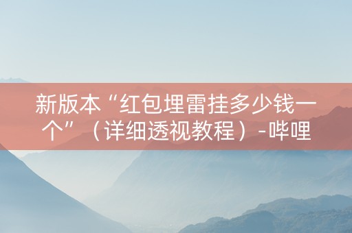 新版本“红包埋雷挂多少钱一个”（详细透视教程）-哔哩哔哩