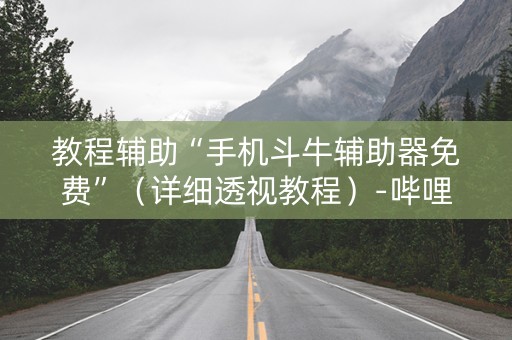 教程辅助“手机斗牛辅助器免费”（详细透视教程）-哔哩哔哩