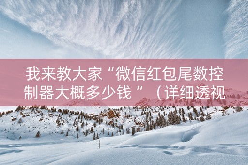 我来教大家“微信红包尾数控制器大概多少钱 ”（详细透视教程）-哔哩哔哩
