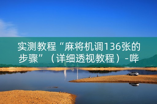 实测教程“麻将机调136张的步骤”（详细透视教程）-哔哩哔哩