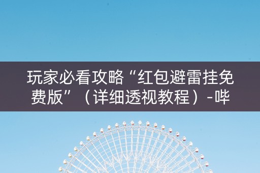 玩家必看攻略“红包避雷挂免费版”（详细透视教程）-哔哩哔哩