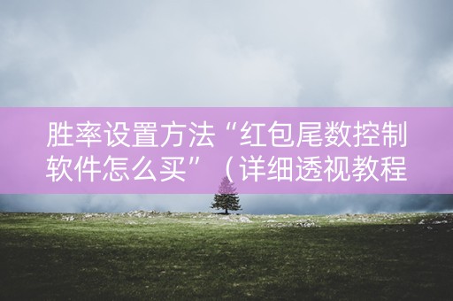 胜率设置方法“红包尾数控制软件怎么买”（详细透视教程）-哔哩哔哩