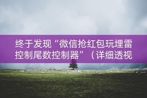 终于发现“微信抢红包玩埋雷控制尾数控制器”（详细透视教程）-哔哩哔哩