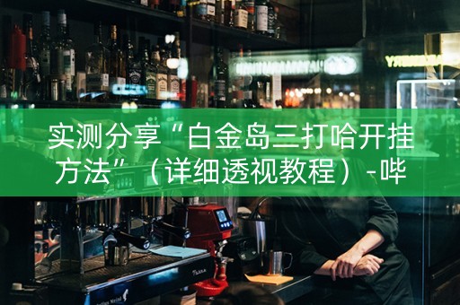 实测分享“白金岛三打哈开挂方法”（详细透视教程）-哔哩哔哩