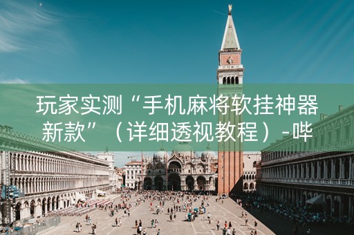 玩家实测“手机麻将软挂神器新款”（详细透视教程）-哔哩哔哩