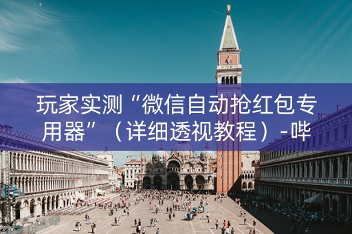 玩家实测“微信自动抢红包专用器”（详细透视教程）-哔哩哔哩