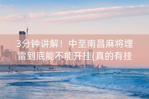 3分钟讲解！中至南昌麻将埋雷到底能不能开挂(真的有挂)