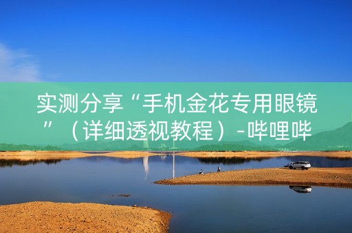 实测分享“手机金花专用眼镜”（详细透视教程）-哔哩哔哩