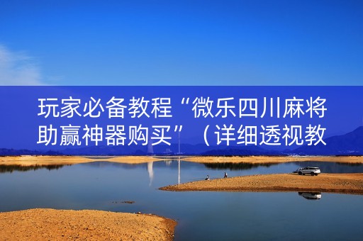 玩家必备教程“微乐四川麻将助赢神器购买”（详细透视教程）-哔哩哔哩