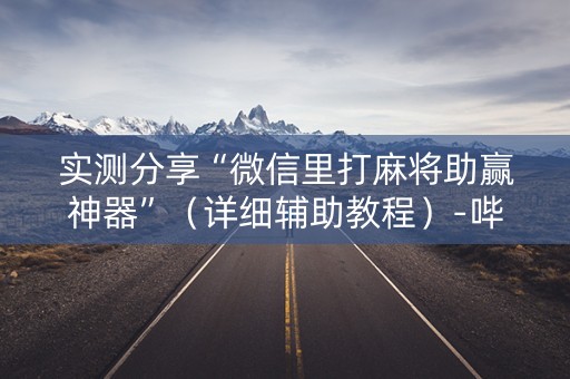 实测分享“微信里打麻将助赢神器”（详细辅助教程）-哔哩哔哩