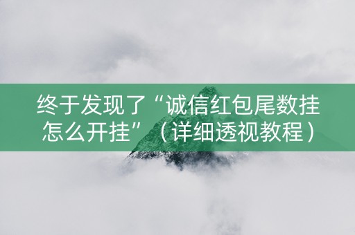 终于发现了“诚信红包尾数挂怎么开挂”（详细透视教程）-哔哩哔哩
