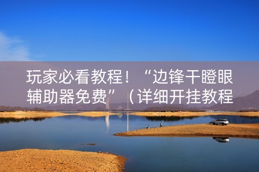 玩家必看教程！“边锋干瞪眼辅助器免费”（详细开挂教程）-哔哩哔哩