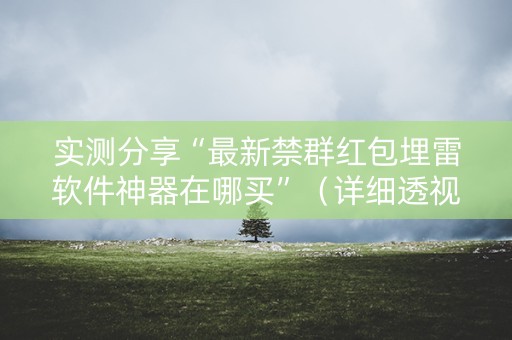 实测分享“最新禁群红包埋雷软件神器在哪买”（详细透视教程）-哔哩哔哩