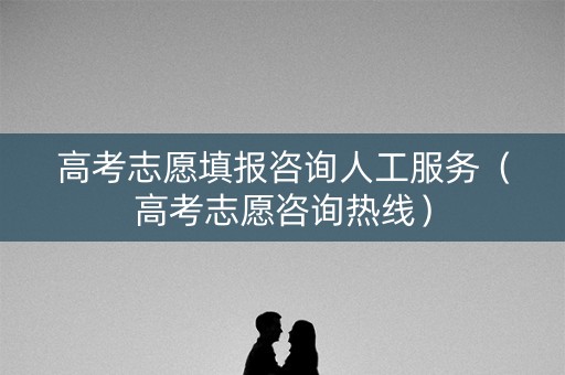 高考志愿填报咨询人工服务（高考志愿咨询热线）