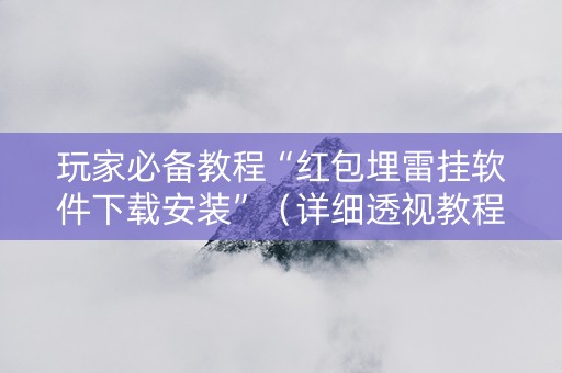 玩家必备教程“红包埋雷挂软件下载安装”（详细透视教程）-哔哩哔哩