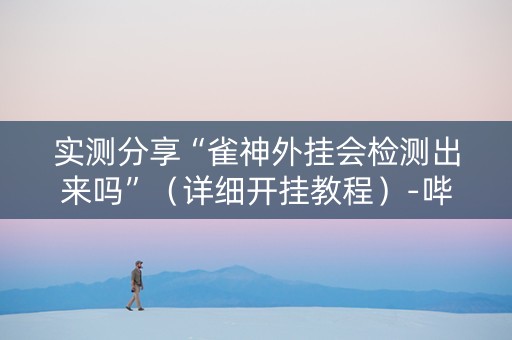 实测分享“雀神外挂会检测出来吗”（详细开挂教程）-哔哩哔哩