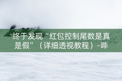 终于发现“红包控制尾数是真是假”（详细透视教程）-哔哩哔哩