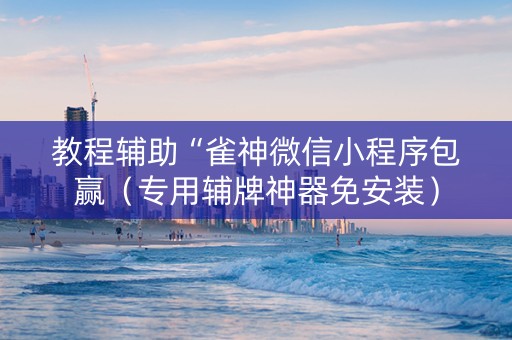 教程辅助“雀神微信小程序包赢（专用辅牌神器免安装）