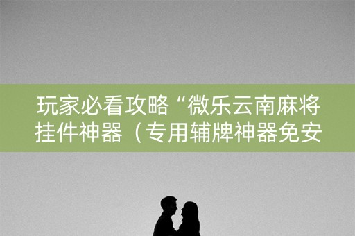 玩家必看攻略“微乐云南麻将挂件神器（专用辅牌神器免安装）