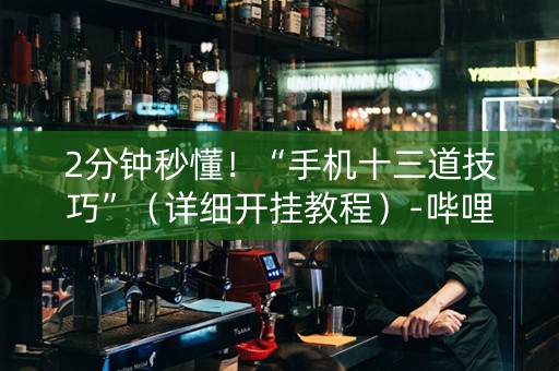 2分钟秒懂！“手机十三道技巧”（详细开挂教程）-哔哩哔哩