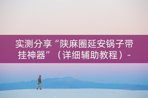 实测分享“陕麻圈延安锅子带挂神器”（详细辅助教程）-哔哩哔哩