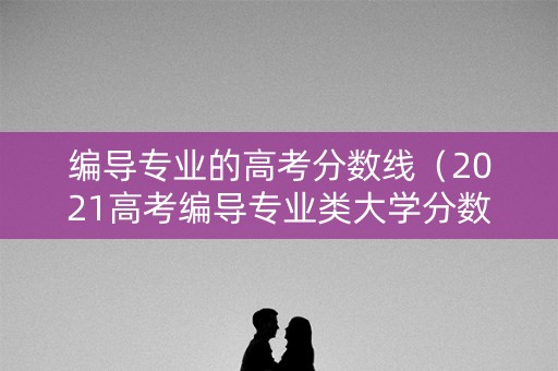 编导专业的高考分数线（2021高考编导专业类大学分数）
