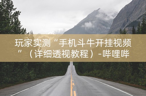 玩家实测“手机斗牛开挂视频”（详细透视教程）-哔哩哔哩