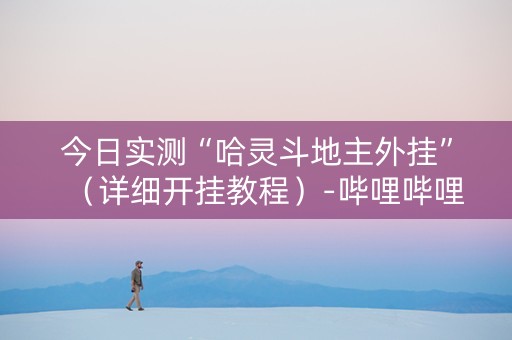 今日实测“哈灵斗地主外挂”（详细开挂教程）-哔哩哔哩