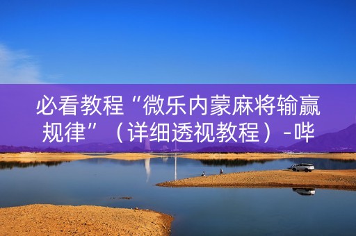 必看教程“微乐内蒙麻将输赢规律”（详细透视教程）-哔哩哔哩