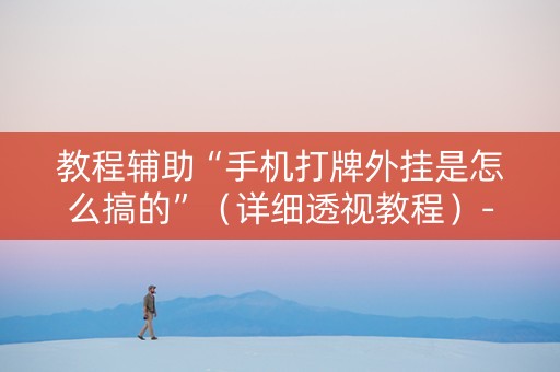 教程辅助“手机打牌外挂是怎么搞的”（详细透视教程）-哔哩哔哩