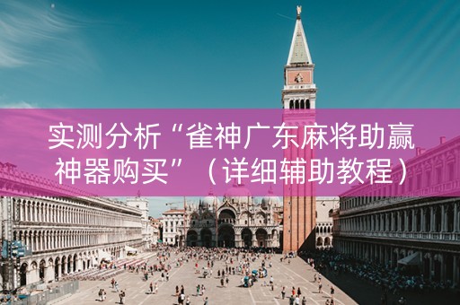 实测分析“雀神广东麻将助赢神器购买”（详细辅助教程）-哔哩哔哩