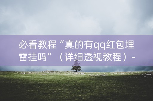 必看教程“真的有qq红包埋雷挂吗”（详细透视教程）-哔哩哔哩